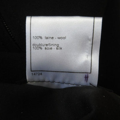 Chanel Coco Mark Charm Zipper Midi Skirt P19746 Size 40 Black Women Used