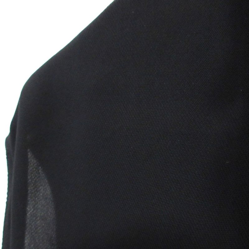 Prada Frill Collar Sleeveless Pleated Dress Size 38 Black Women's Preowned USED