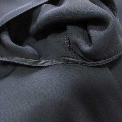 Prada Frill Collar Sleeveless Pleated Dress Size 38 Black Women's Preowned USED