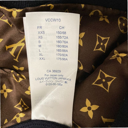 Louis Vuitton Monogram Line Cashmere Blend Cotton Knit Pants Size XL Navy Women