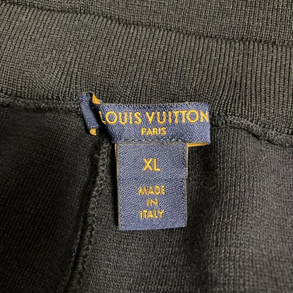 Louis Vuitton Monogram Line Cashmere Blend Cotton Knit Pants Size XL Navy Women