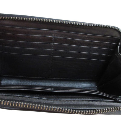 Good Bottega Veneta Intrecciato Leather Round Zipper Long Wallet Long Wallet