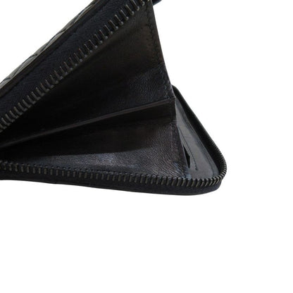 Good Bottega Veneta Intrecciato Leather Round Zipper Long Wallet Long Wallet