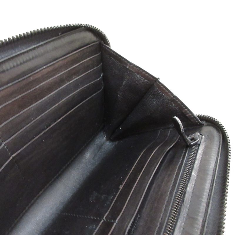 Good Bottega Veneta Intrecciato Leather Round Zipper Long Wallet Long Wallet