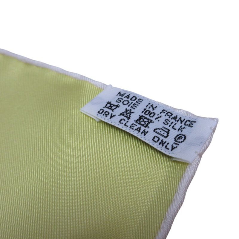 Hermes Carre 90 Brides De GALA Ceremonial Maitre D' Silk Scarf Yellow Ladies