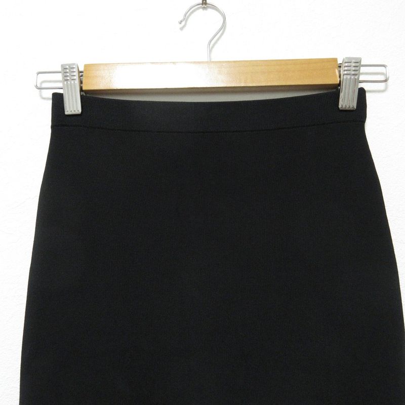 Good Saint Laurent Paris Laurent Knee Length Easy Tight Knit Skirt 769316 Size