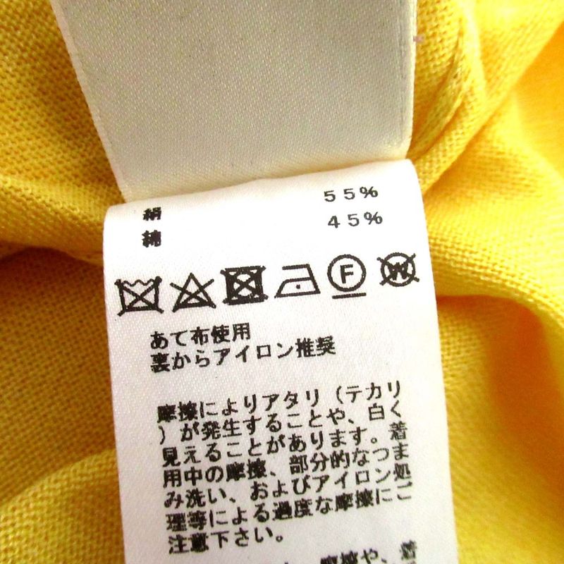 Unused Hermes Silk Cotton Short Sleeve Knit Cut And Sewn Summer Knit Size 36