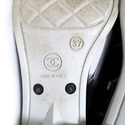 Chanel Matelasse Pattern Rain Boots Size 37 Equivalent To 23.5cm (9.25in) Black