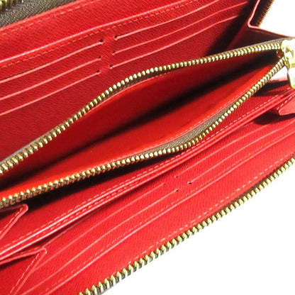 Good Louis Vuitton Caracom Pattern Damier Zippy Wallet Long Wallet N60145 Ebène