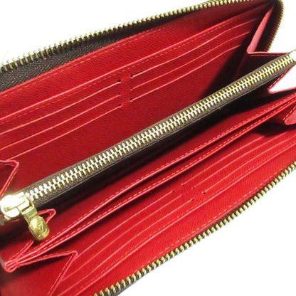 Good Louis Vuitton Caracom Pattern Damier Zippy Wallet Long Wallet N60145 Ebène