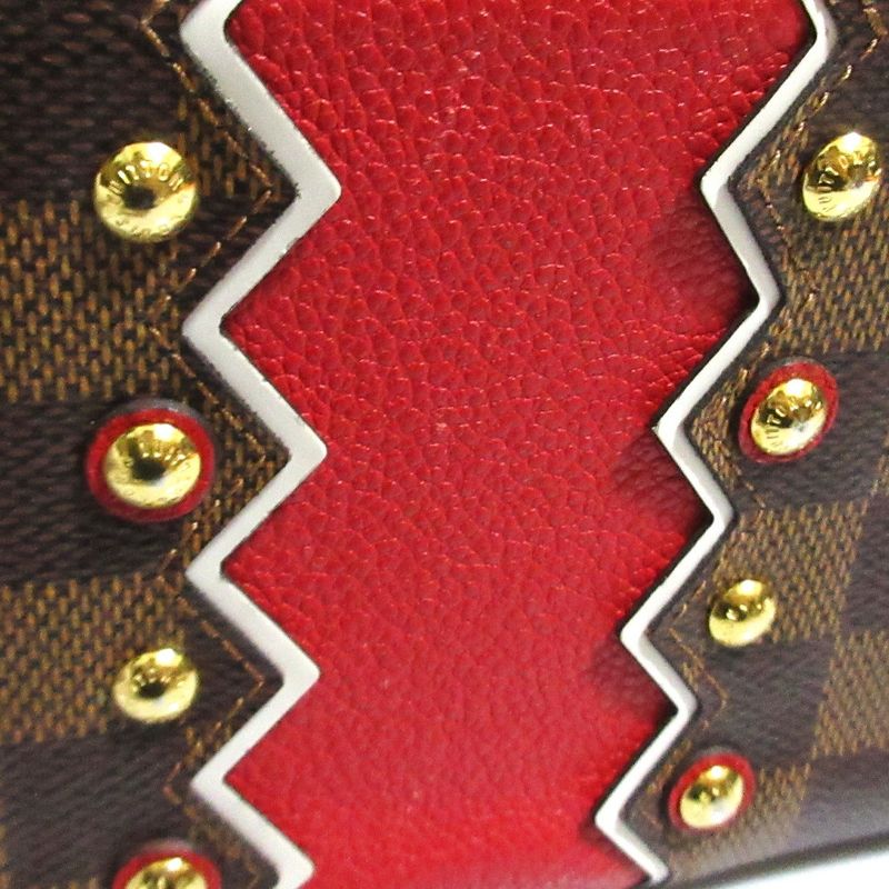 Good Louis Vuitton Caracom Pattern Damier Zippy Wallet Long Wallet N60145 Ebène