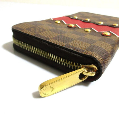 Good Louis Vuitton Caracom Pattern Damier Zippy Wallet Long Wallet N60145 Ebène