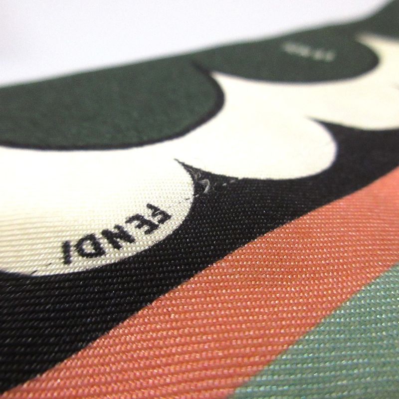 Good Fendi Lappy Silk Scarf 62141000 Multicolor Ladies Used