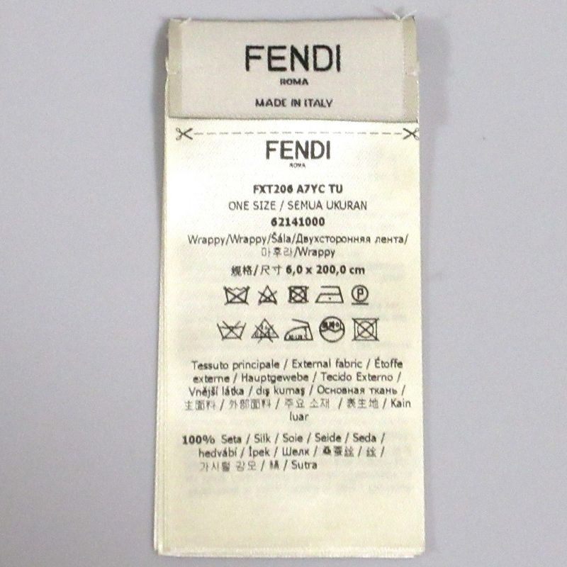 Good Fendi Lappy Silk Scarf 62141000 Multicolor Ladies Used