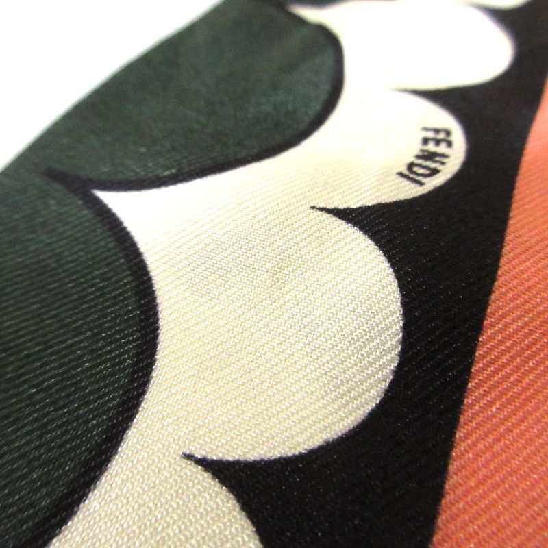 Good Fendi Lappy Silk Scarf 62141000 Multicolor Ladies Used