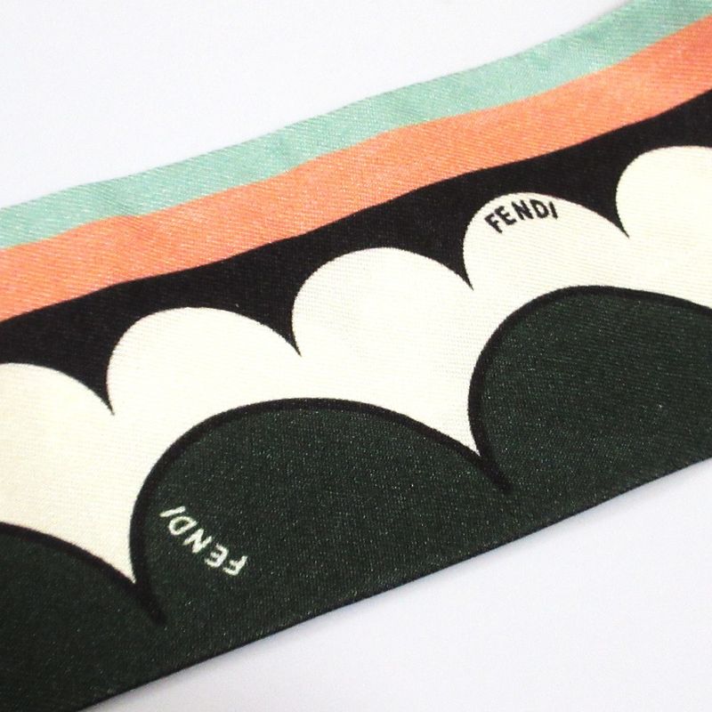 Good Fendi Lappy Silk Scarf 62141000 Multicolor Ladies Used