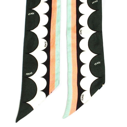 Good Fendi Lappy Silk Scarf 62141000 Multicolor Ladies Used