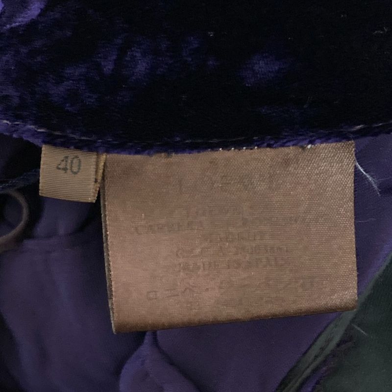 Loewe Silk Blend Velour Velvet Pants Slacks Size 40 Purple Women Used