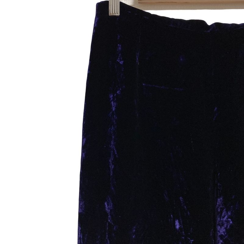 Loewe Silk Blend Velour Velvet Pants Slacks Size 40 Purple Women Used