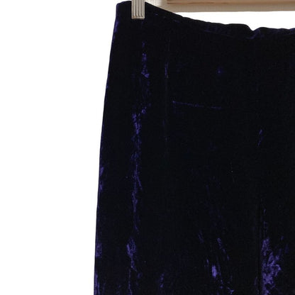 Loewe Silk Blend Velour Velvet Pants Slacks Size 40 Purple Women Used