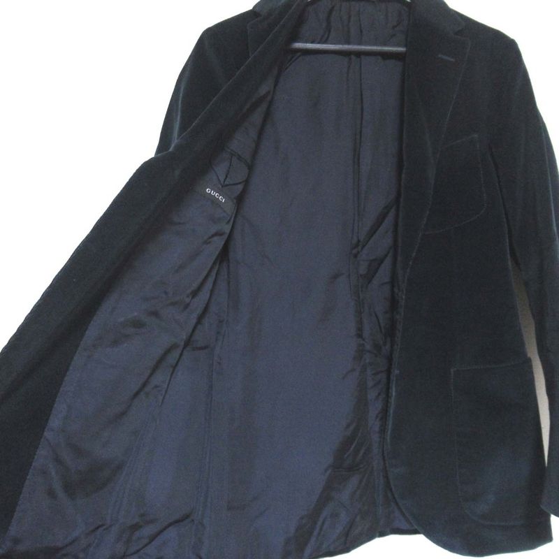 Gucci Corduroy Single 2B Tailored Jacket Size 46F Green Men's Used