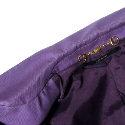 Good Gucci 2B Single Tailored Jacket Size 44 Purple Ladies Used