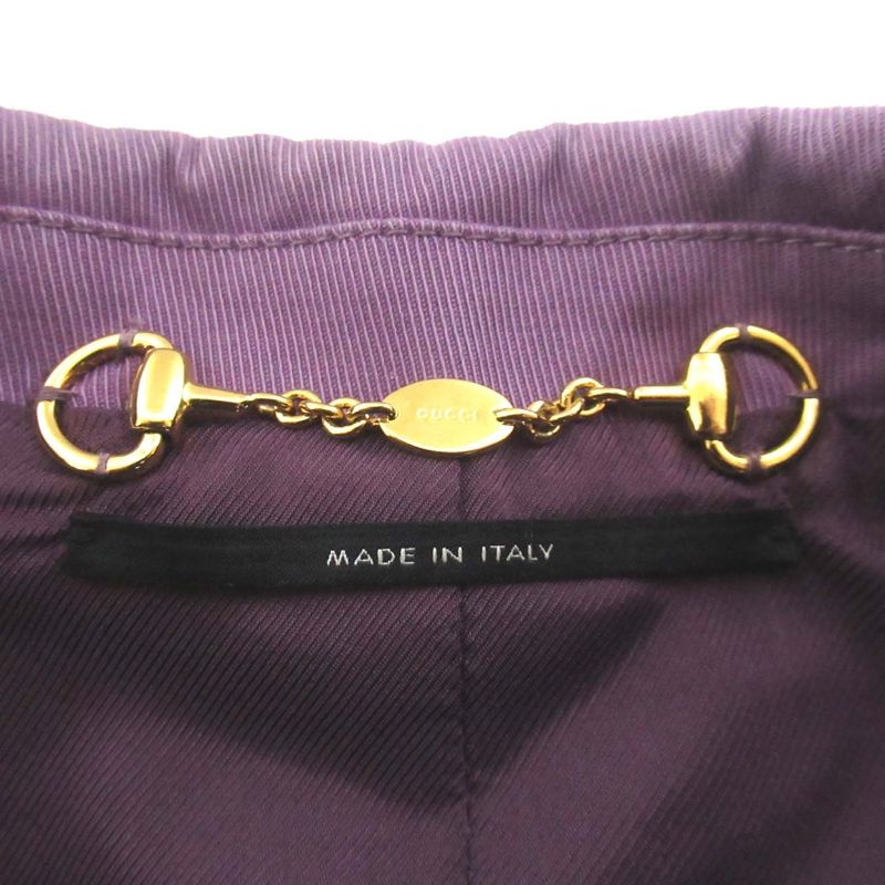 Good Gucci 2B Single Tailored Jacket Size 44 Purple Ladies Used
