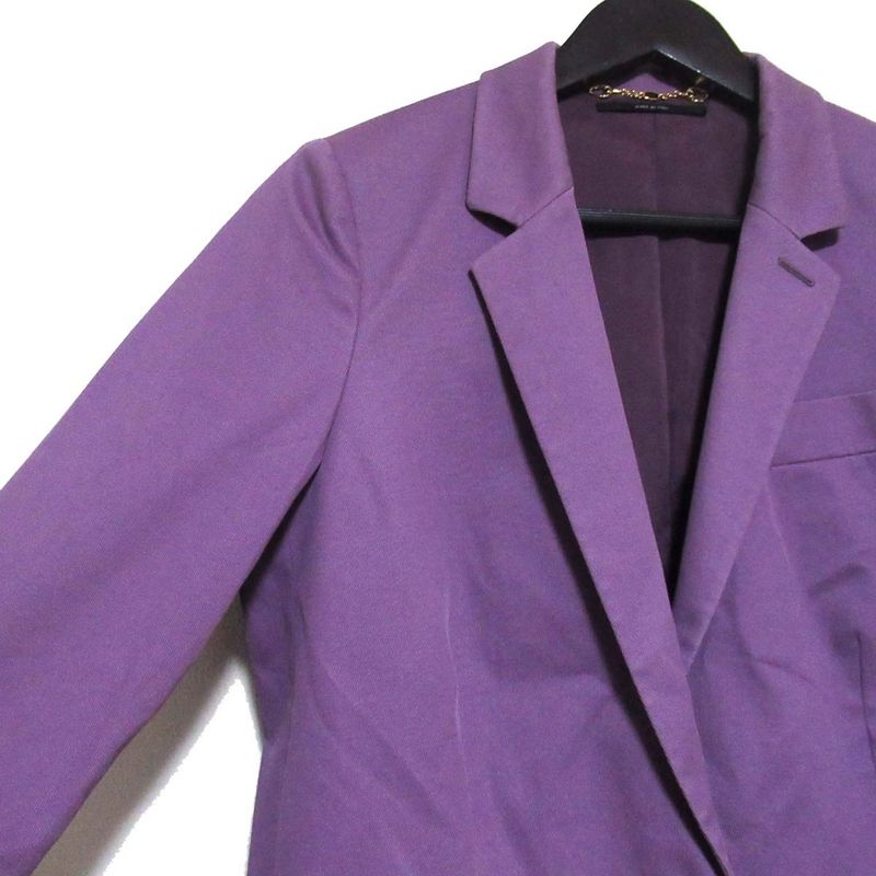 Good Gucci 2B Single Tailored Jacket Size 44 Purple Ladies Used