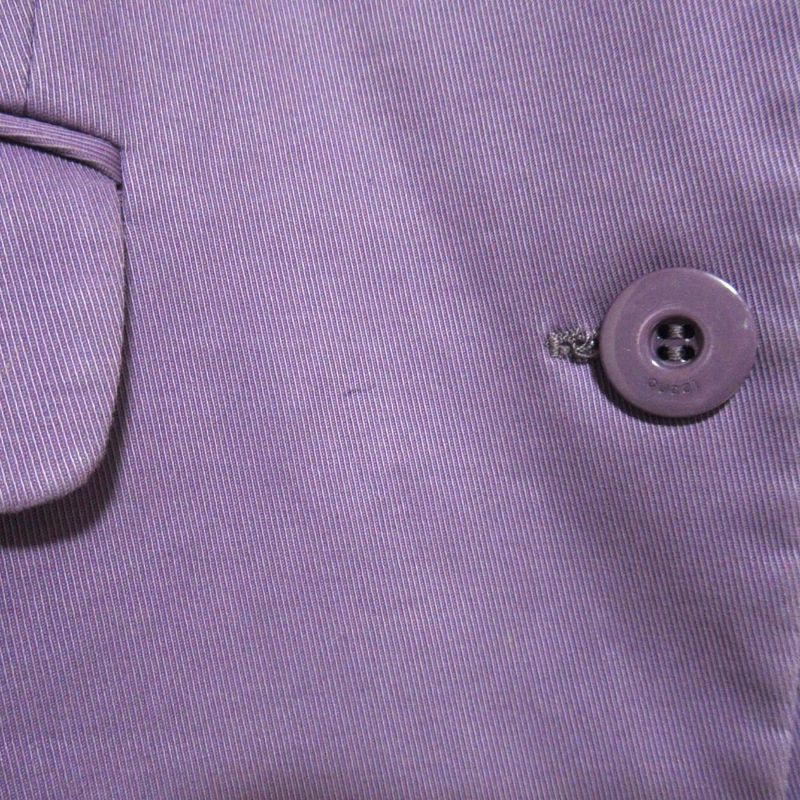 Good Gucci 2B Single Tailored Jacket Size 44 Purple Ladies Used