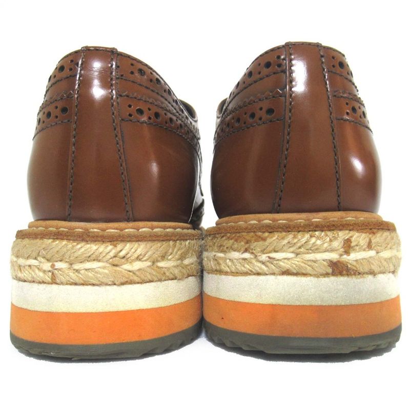 Prada Wingtip Platform Shoes Derby Shoes Dress Shoes Size 37 24cm (9.45in)