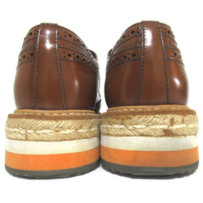 Prada Wingtip Platform Shoes Derby Shoes Dress Shoes Size 37 24cm (9.45in)