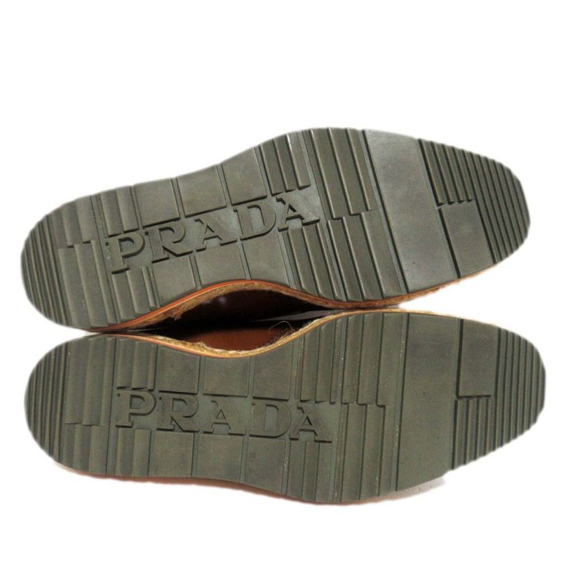 Prada Wingtip Platform Shoes Derby Shoes Dress Shoes Size 37 24cm (9.45in)