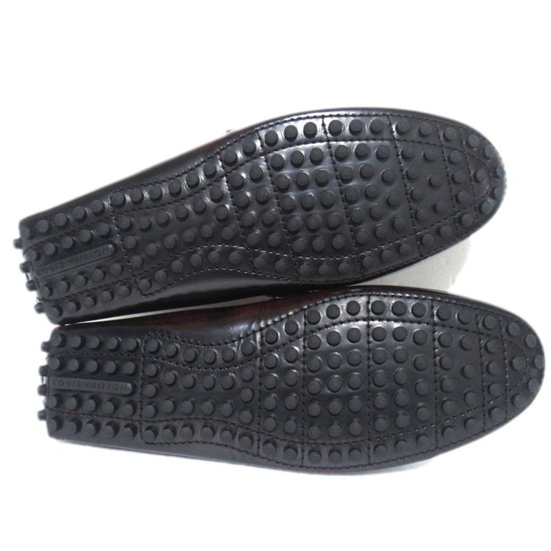 Unused Louis Vuitton Hockenheim Driving Shoes Size 6.5 25.5cm (10.04in) Red To