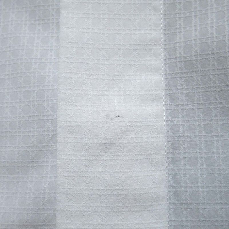 DIOR Homme Dior Homme Cannage Pattern Long Sleeve Dress Shirt Size 40 White