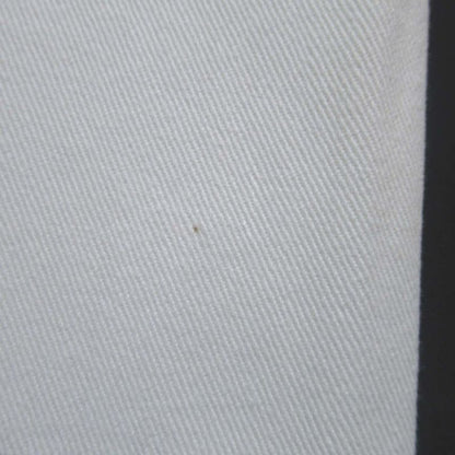 01C Chanel Coco Mark Button Sideline Denim Pants Jeans Size 36 White Ladies