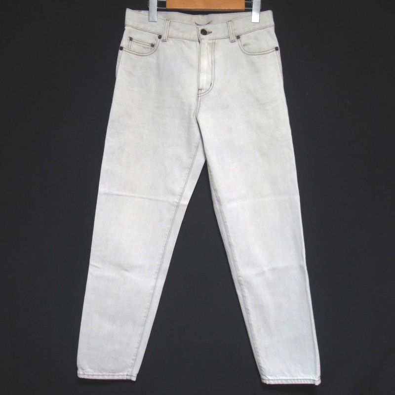 Cleaned Saint Laurent Paris Relaxed Straight-cut Denim Pants 644678 Y01ka W29