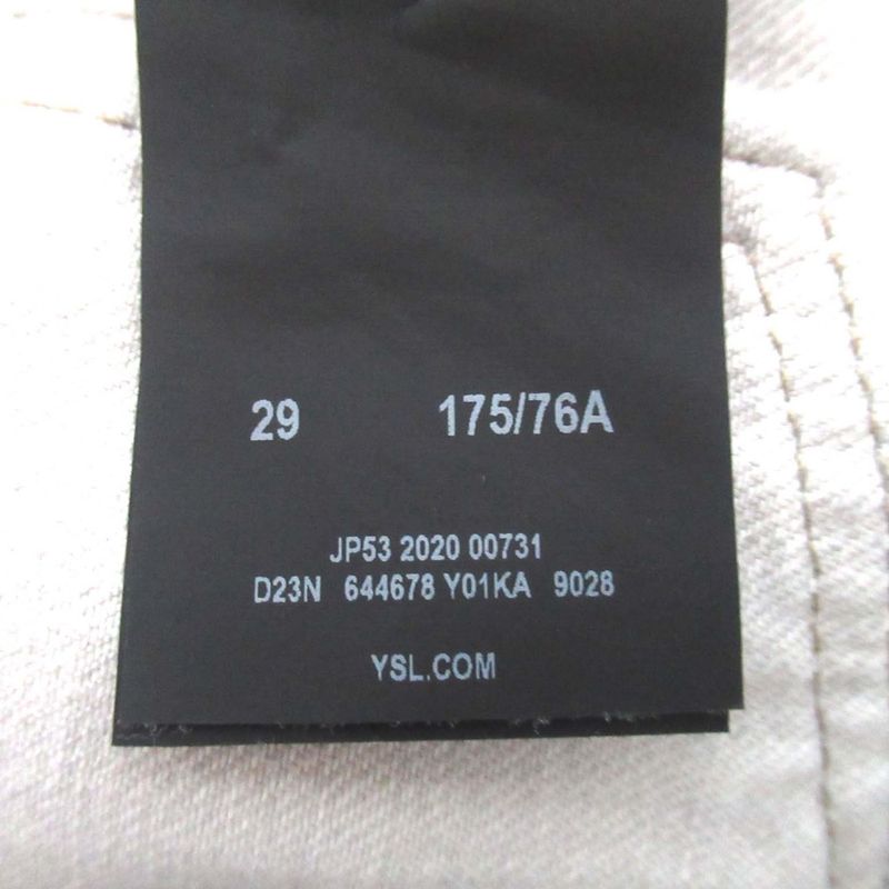 Cleaned Saint Laurent Paris Relaxed Straight-cut Denim Pants 644678 Y01ka W29