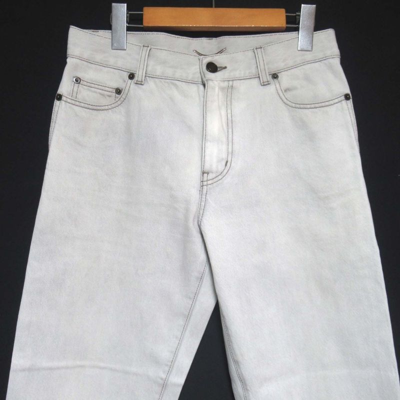 Cleaned Saint Laurent Paris Relaxed Straight-cut Denim Pants 644678 Y01ka W29