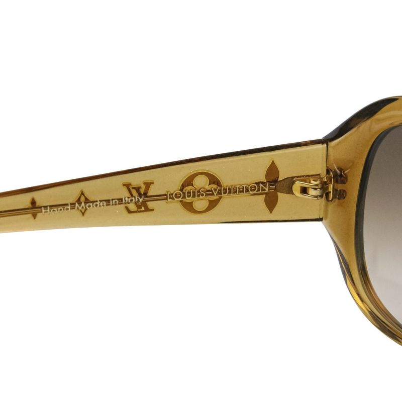 Loius Vuitton Louis Vuitton Option GM Sunglasses Z0460e Brown Ladies Preowned