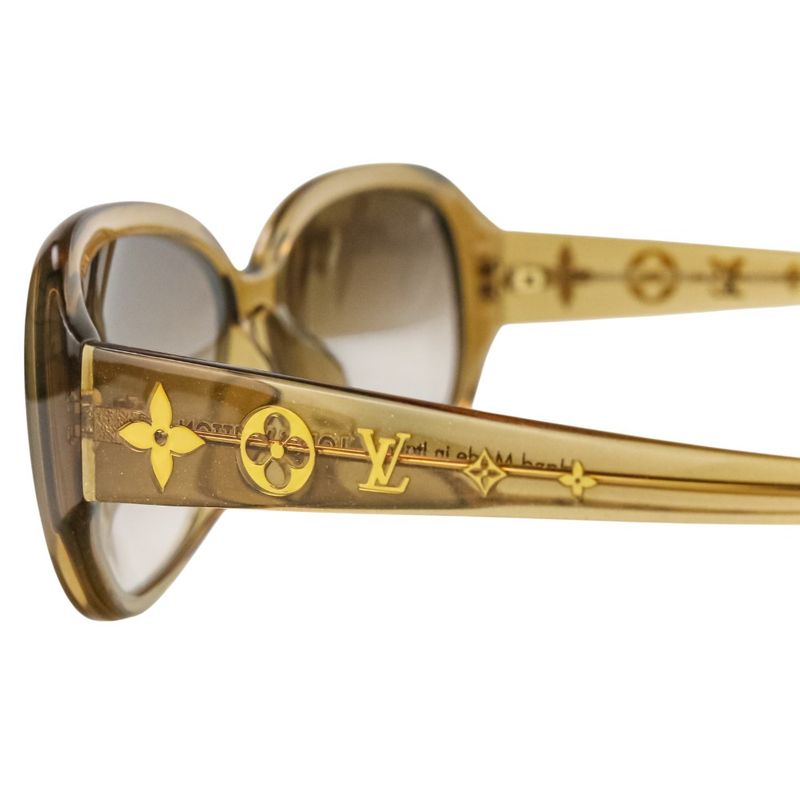 Loius Vuitton Louis Vuitton Option GM Sunglasses Z0460e Brown Ladies Preowned