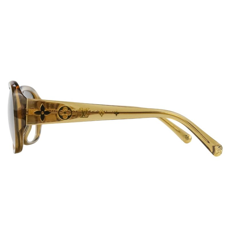 Loius Vuitton Louis Vuitton Option GM Sunglasses Z0460e Brown Ladies Preowned