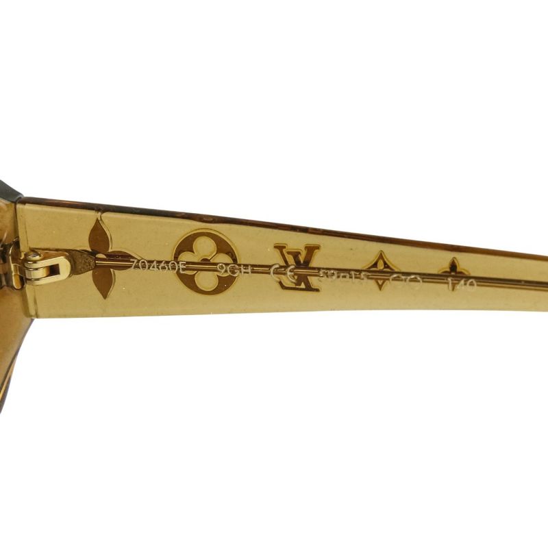 Loius Vuitton Louis Vuitton Option GM Sunglasses Z0460e Brown Ladies Preowned