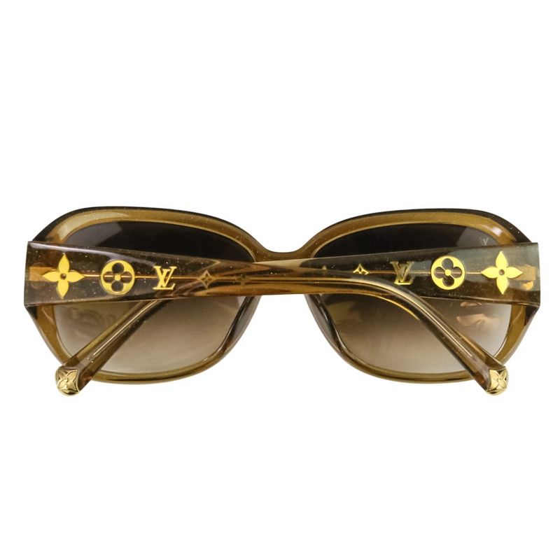 Loius Vuitton Louis Vuitton Option GM Sunglasses Z0460e Brown Ladies Preowned