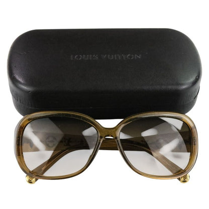 Loius Vuitton Louis Vuitton Option GM Sunglasses Z0460e Brown Ladies Preowned