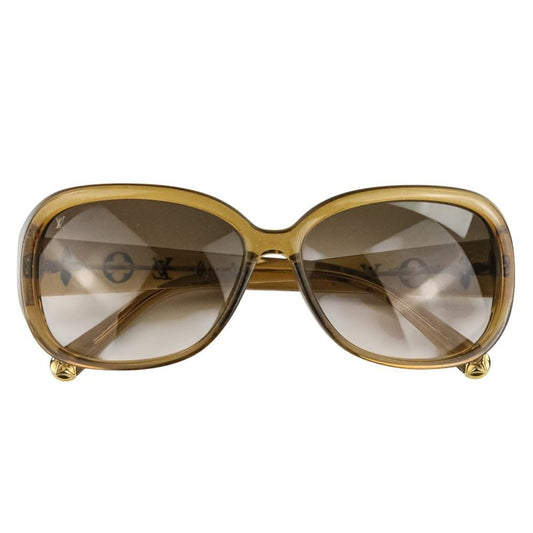 Loius Vuitton Louis Vuitton Option GM Sunglasses Z0460e Brown Ladies Preowned
