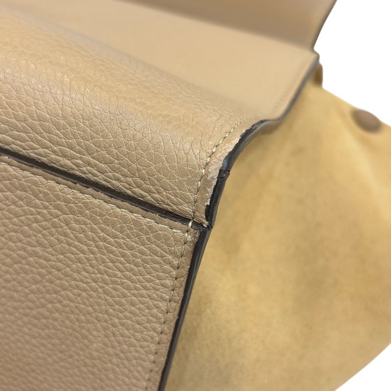 Good Celine Trapeze 2way Shoulder Bag Beige Ladies Used