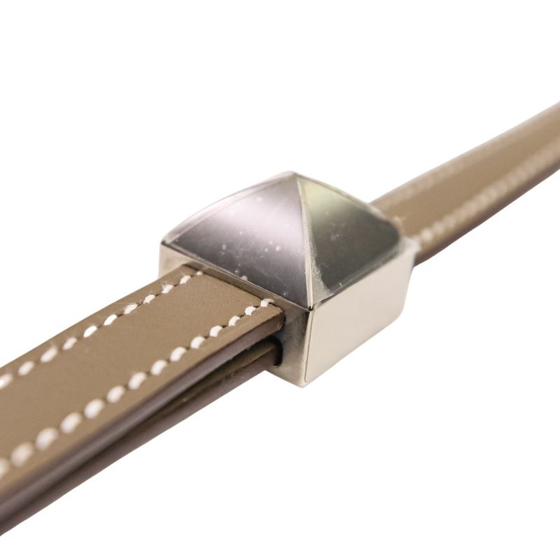 Hermes Clous Medor Bandouliere Shoulder Strap Engraved W Etoupe Silver Color