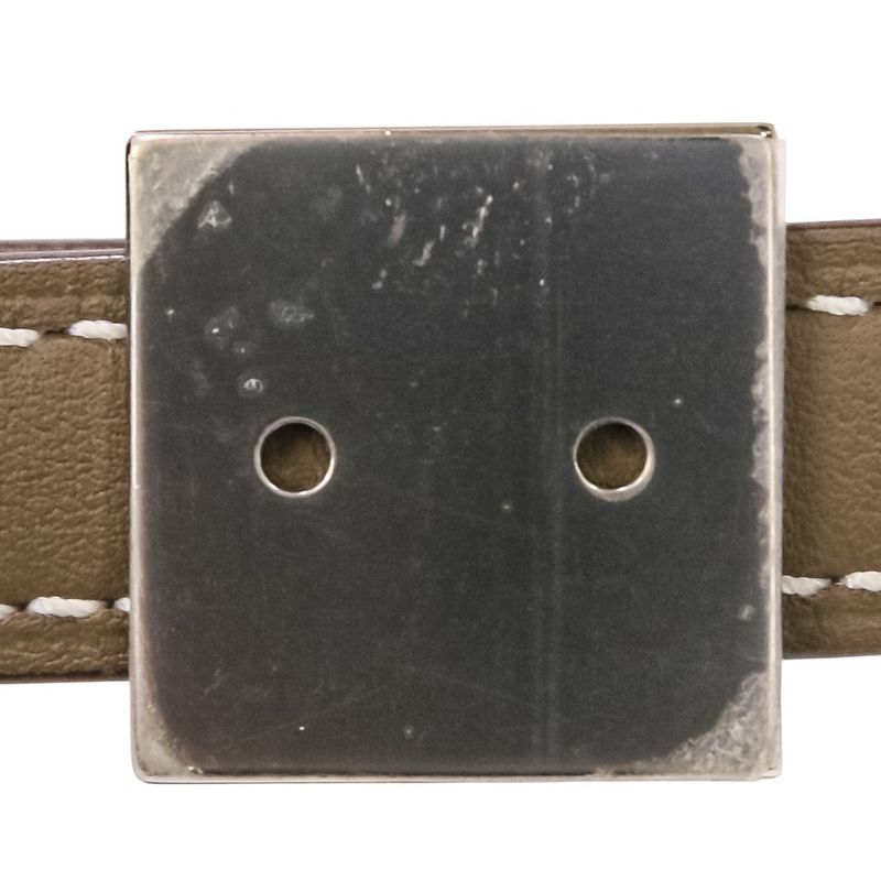 Hermes Clous Medor Bandouliere Shoulder Strap Engraved W Etoupe Silver Color