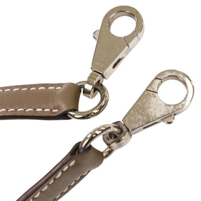 Hermes Clous Medor Bandouliere Shoulder Strap Engraved W Etoupe Silver Color