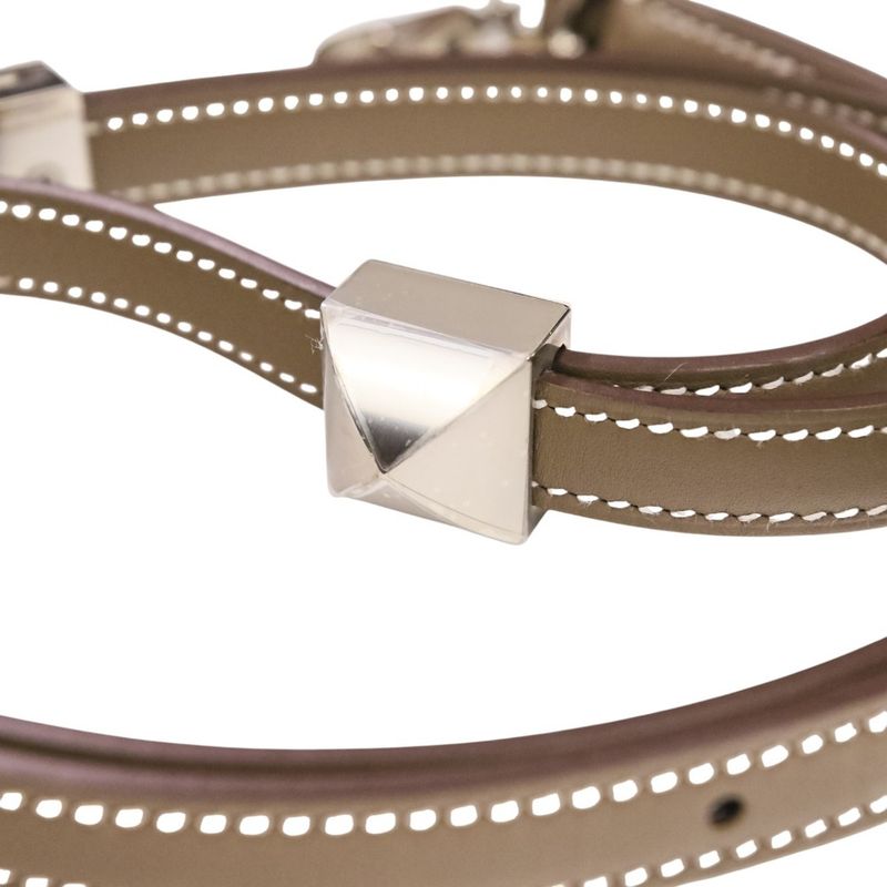 Hermes Clous Medor Bandouliere Shoulder Strap Engraved W Etoupe Silver Color